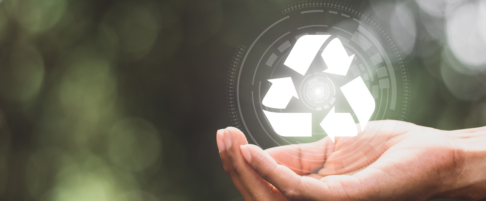 Digital Recycling Technology Men S Hands